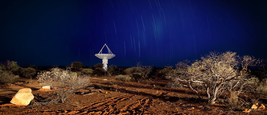A 'dish' antenna belonging to CSIRO's ASKAP radio telescope.