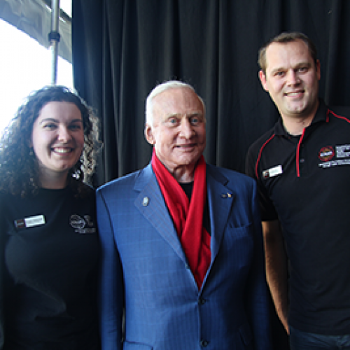 Astronaut and Nobel Laureate visits Image