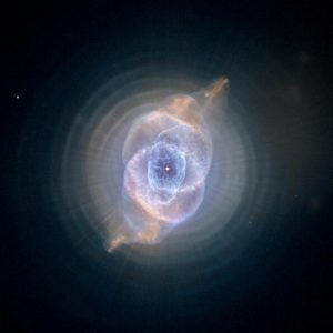 The Cat’s Eye Nebula. Click image for bigger. Credit: NASA, ESA, HEIC, and The Hubble Heritage Team (STScI/AURA)