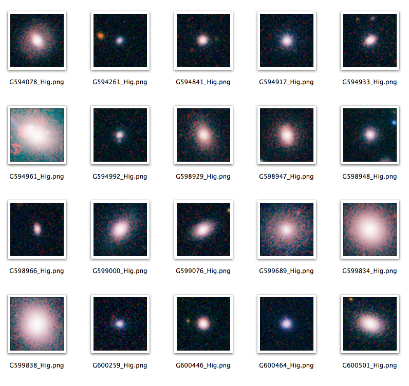 Galaxies ready for categorisation.