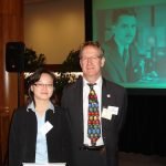ICRAR's Dr Bi-Qing and Prof. Lister Staveley-Smith attending the SIEF awards ceremony Credit: ICRAR