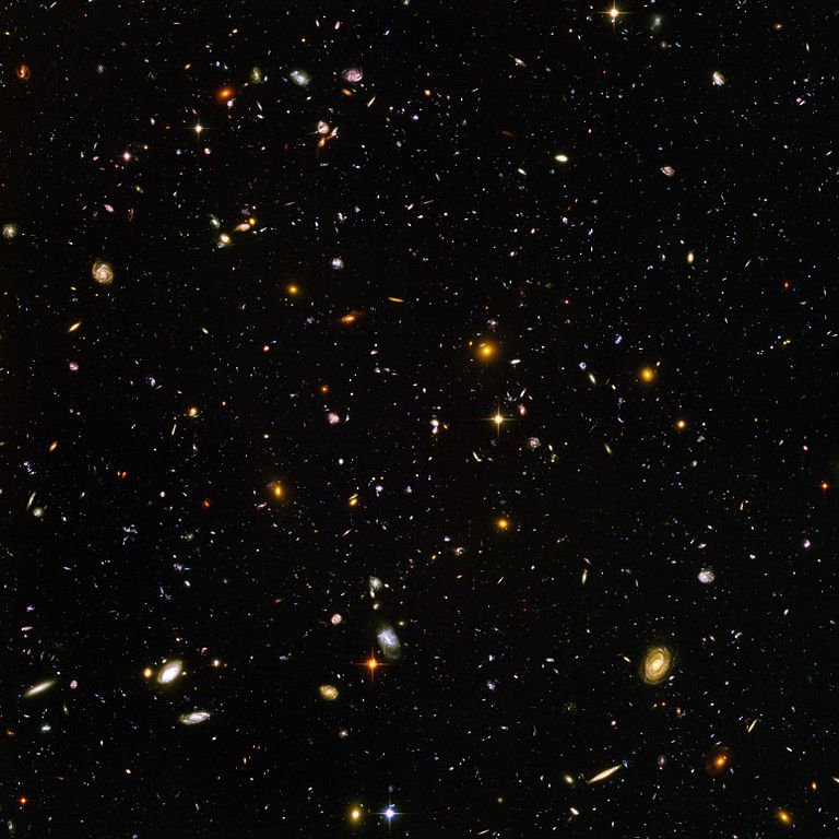 Jacinta studies distant galaxies like those shown in this image from the Hubble Space Telescope, using the new 'stacking' technique to gather information only available through radio telescope observations. Credit: NASA, STScI, and ESA. Full resolution available for download externally (Wikimedia Commons.)