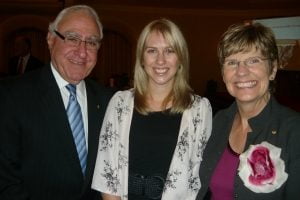 Governor Ken Michael, Jacinta Delhaize & Professor Lyn Beazley. Image courtesy WA Governor