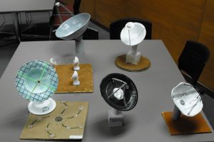 Image: The model dishes created by Carnarvon School of the Air students, complete with authentic Murchison soil! Credit: Megan Argo