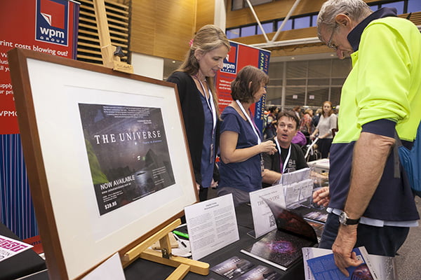 'The Universe', featuring five years of astrophotography from Astrofest exhibitions was launched at Astrofest 2015. (Images credit Astronomy WA Astrofest 2015).