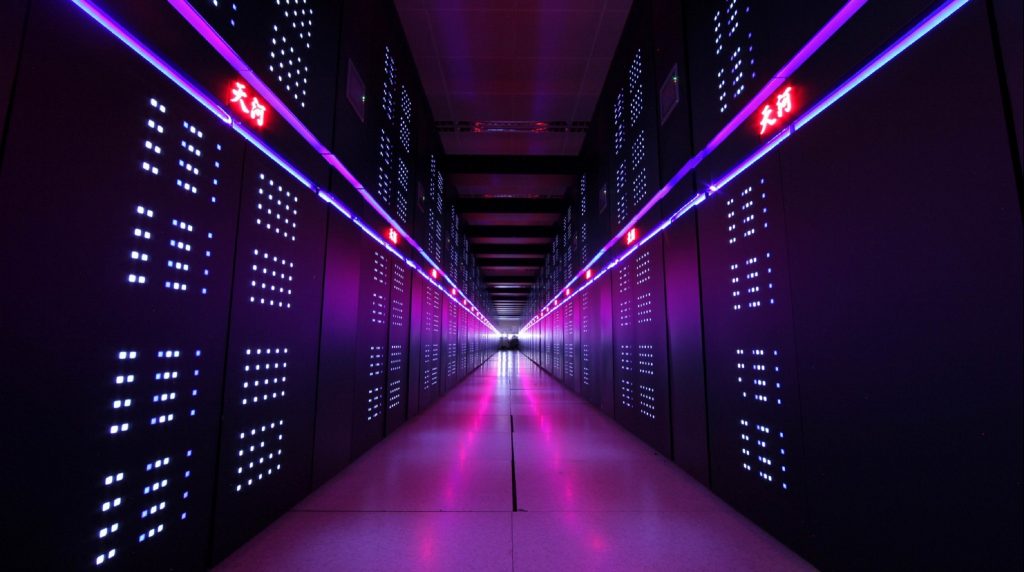 Chinese Supercomputer Tianhe-2. Image Credit: Prof. Yutong Lu