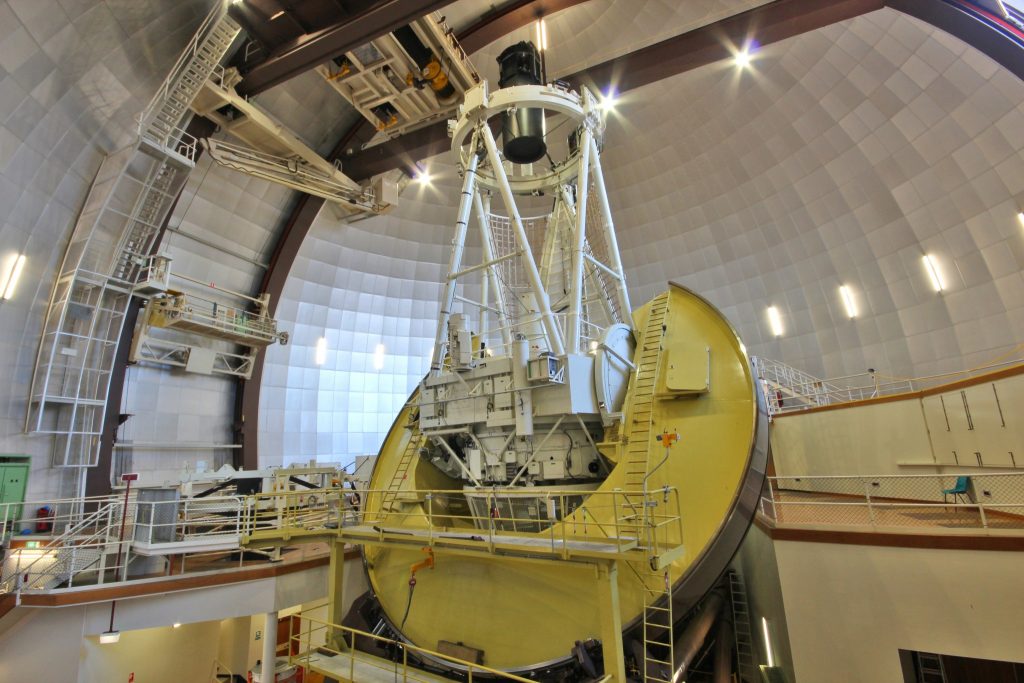 The 3.9 metre Anglo-Australian Telescope located at Siding Spring Observatory in NSW. Credit: Angel Lopez-Sanchez/AAO