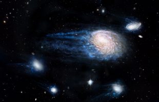 Big galaxies steal star-forming gas from their smaller neighbours