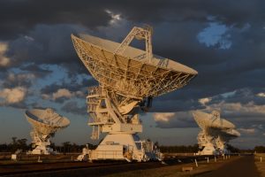 The Australia Telescope Compact Array (ATCA) is a radio telescope consisting of an array of six identical 22-meter dishes. ATCA is operated by CSIRO.