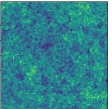 Sky brightness distribution for a simple model including source clustering.