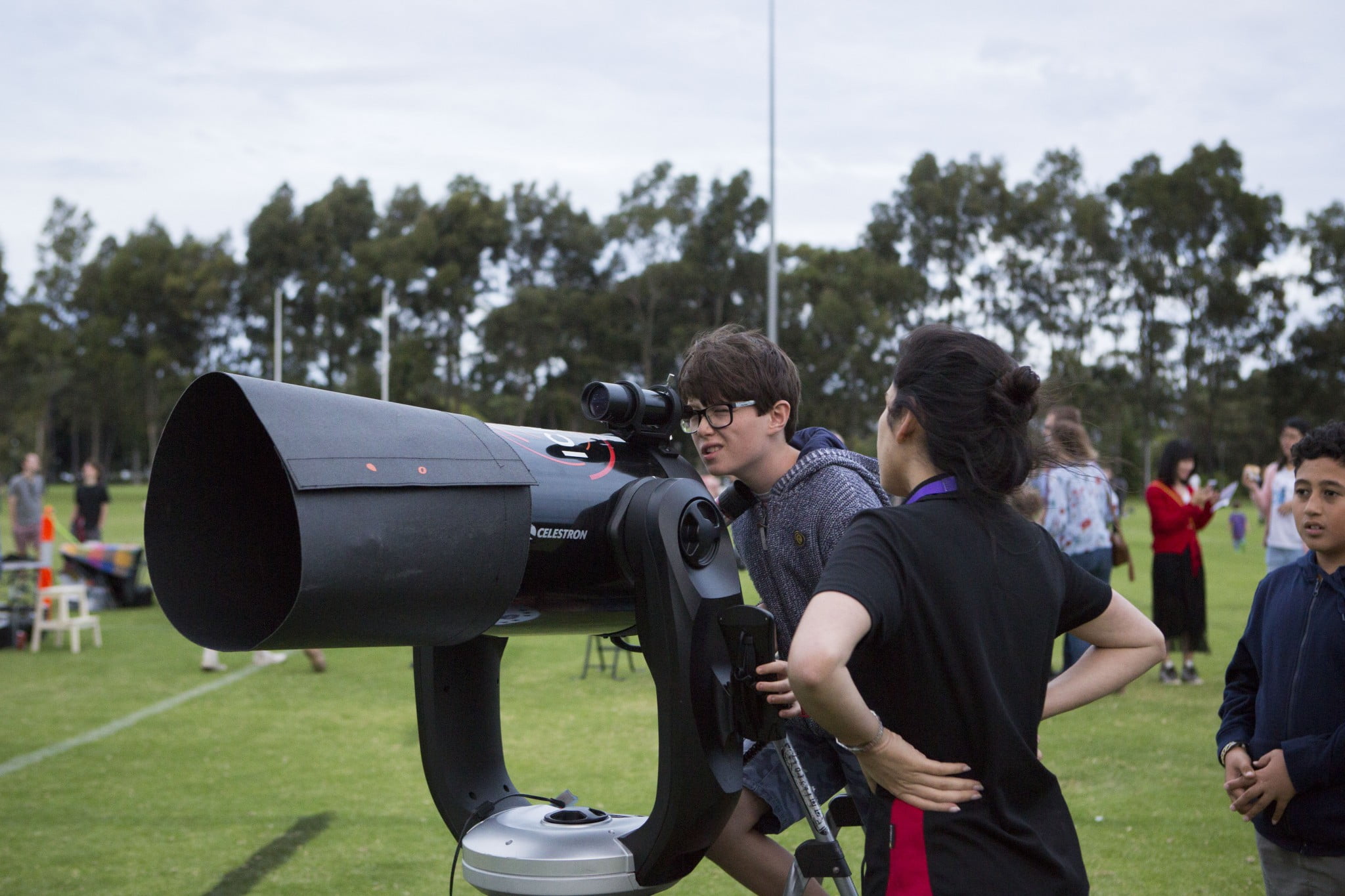 One of many telescopes at Astrofest 2018.