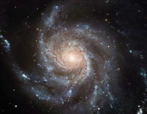 This Hubble image reveals the gigantic Pinwheel galaxy, one of the best known examples of “grand design spirals”, and its supergiant star-forming regions in unprecedented detail. The image is the largest and most detailed photo of a spiral galaxy ever released from Hubble. Credit: ESA/NASA