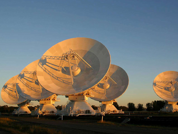 The Australian Compact Telescope Array at the Paul Wild Observatory, New South Wales, Australia. Image: D. Smyth, CSIRO