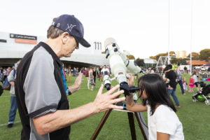 Telescopes at Astrofest 2019. Credit: Astronomy WA Astrofest.