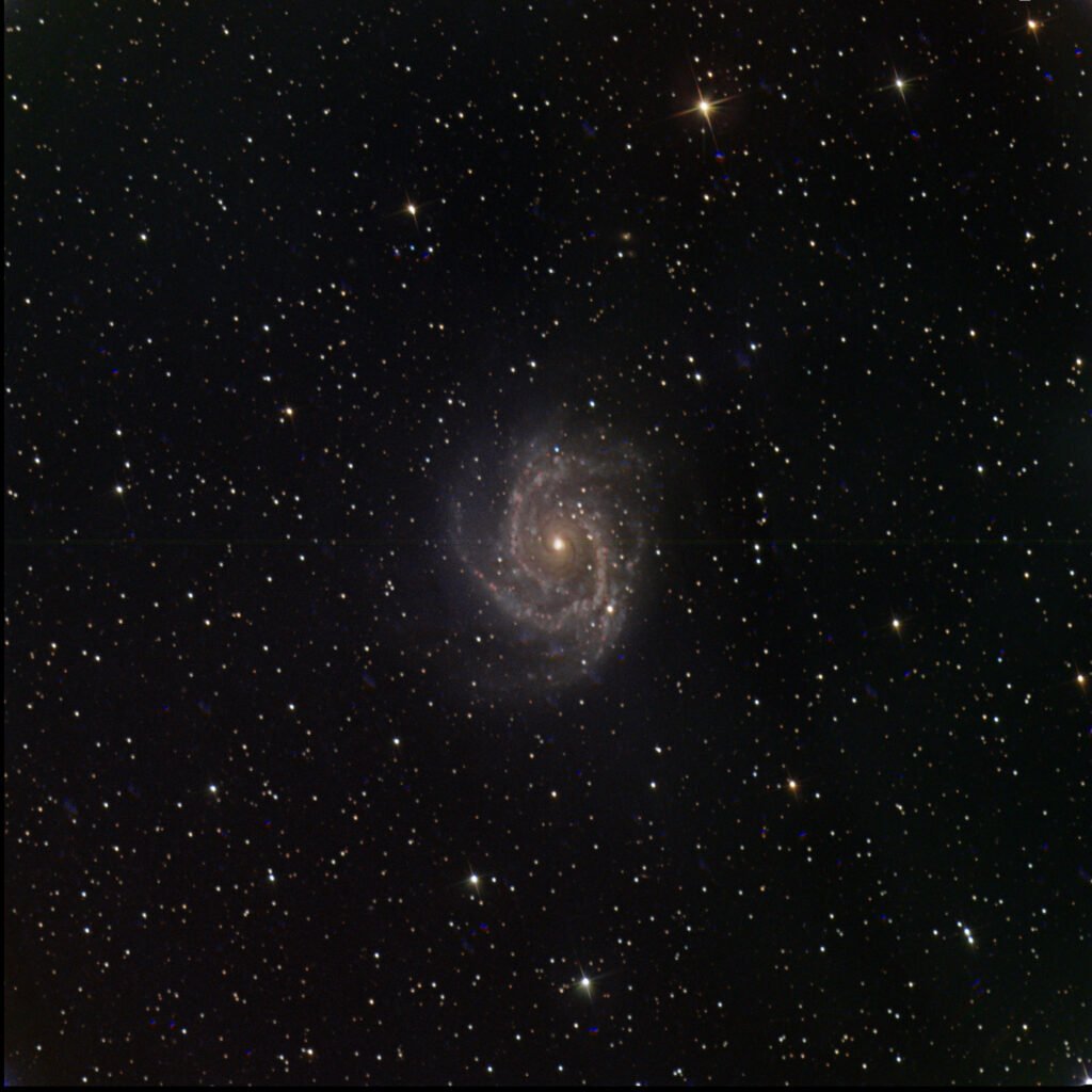 The spiral galaxy NGC 2997 taken by Paul Luckas while testing the new SPIRIT 6 telescope, and processed by Colin Eldridge.