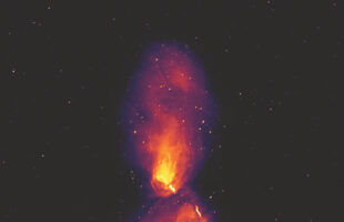 Astronomers capture black hole eruption spanning 16 times the full Moon in the sky