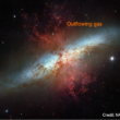 Massive Gas outflows in a z~0.5 AGN Galaxy