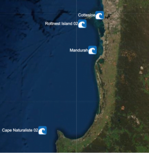 Buoy Locations off Western Australia