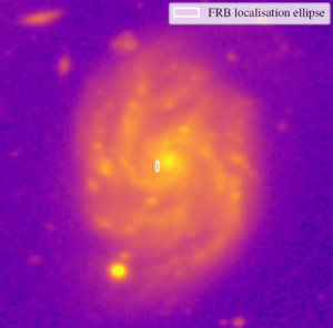 Galaxy Image showing location of FRB